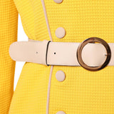 Live-Action Miss Valentine Women Yellow Outfit Cosplay Costume Outfit Halloween Carnival Suit