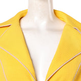 Live-Action Miss Valentine Women Yellow Outfit Cosplay Costume Outfit Halloween Carnival Suit