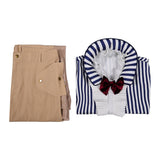 Live-Action Mr. 3  Gray Outfit Cosplay Costume Outfit Halloween Carnival Suit