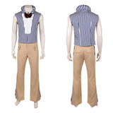 Live-Action Mr. 3  Gray Outfit Cosplay Costume Outfit Halloween Carnival Suit