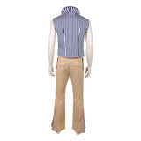 Live-Action Mr. 3  Gray Outfit Cosplay Costume Outfit Halloween Carnival Suit