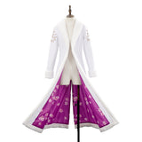 Live-Action Niko Robin Women White Trench Coat Cosplay Costume Outfit Halloween Carnival Suit