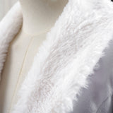 Live-Action Niko Robin Women White Trench Coat Cosplay Costume Outfit Halloween Carnival Suit