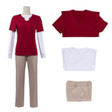 Live-Action Sanji Red Outfit Cosplay Costume Outfit Halloween Carnival Suit