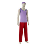 Live-Action Usopp Purple Outfit Cosplay Costume Outfit Halloween Carnival Suit
