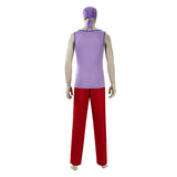 Live-Action Usopp Purple Outfit Cosplay Costume Outfit Halloween Carnival Suit
