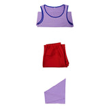 Live-Action Usopp Purple Outfit Cosplay Costume Outfit Halloween Carnival Suit
