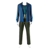 Live-Action Zorro Blue Outfit Cosplay Costume Outfit Halloween Carnival Suit