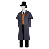 Lord of Mysteries Klein Moretti Blue Trench Coat Set Cosplay Costume Outfit Halloween Carnival Suit