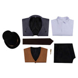Lord of Mysteries Klein Moretti Blue Trench Coat Set Cosplay Costume Outfit Halloween Carnival Suit