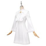 Louis Arneb Women White Dress Cosplay Costume Outfit Halloween Carnival Suit