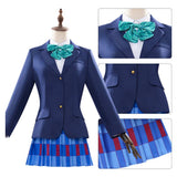 LoveLive Minami Kotori Women Blue School Uniform Cosplay Costume Outfit Halloween Carnival Suit