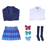 LoveLive Minami Kotori Women Blue School Uniform Cosplay Costume Outfit Halloween Carnival Suit