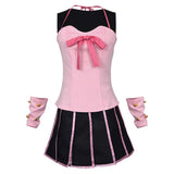 Lucy Steel Women Pink Outfit Cosplay Costume Outfit Halloween Carnival Suit