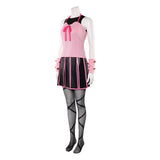 Lucy Steel Women Pink Outfit Cosplay Costume Outfit Halloween Carnival Suit