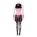 Lucy Steel Women Pink Outfit Cosplay Costume Outfit Halloween Carnival Suit