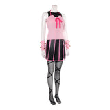 Lucy Steel Women Pink Outfit Cosplay Costume Outfit Halloween Carnival Suit