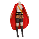 Luffy Elbaf Arc Red Outfit Cosplay Costume Outfit Halloween Carnival Suit