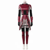 Luke Castellan Women Red Outfit Cosplay Costume Outfit Halloween Carnival Suit