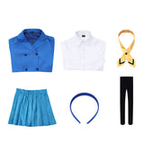 Magic Knight Rayearth Umi Ryuuzaki Women Blue Outfit Cosplay Costume Outfit Halloween Carnival Suit