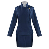 Maki Zenin Women Blue Outfit Cosplay Costume Outfit Halloween Carnival Suit