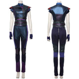 Mal Women Purple and Black Outfit Cosplay Costume Outfits Halloween Carnival Suit