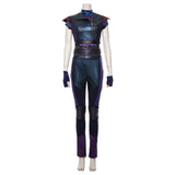 Mal Women Purple and Black Outfit Cosplay Costume Outfits Halloween Carnival Suit