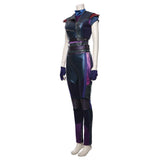 Mal Women Purple and Black Outfit Cosplay Costume Outfits Halloween Carnival Suit