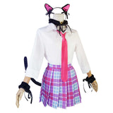 Marin Kitagawa Cat Girl White Dress Outfit Cosplay Costume Outfits Halloween Carnival Suit