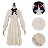 Marriage Toxin Mei Kinosaki Women White Dress Cosplay Costume Outfit Halloween Carnival Suit