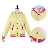 Marriage Toxin Shiori Ureshino Women Yellow Coat Cosplay Costume Outfit Halloween Carnival Suit