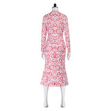 Mars Attacks Martian Girl Women Pink Dress Cosplay Costume Outfits Halloween Carnival Suit