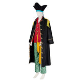 Marshall D. Teach Red Outfit Cosplay Costume Outfit Halloween Carnival Suit