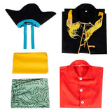 Marshall D. Teach Red Outfit Cosplay Costume Outfit Halloween Carnival Suit