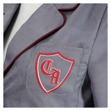 Matilda Women Gray Coat Cosplay Costume Outfit Halloween Carnival Suit