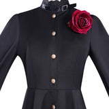 May I Ask for One Final Thing Scarlet El Vandimion  Women Black Dress Cosplay Costume Outfits Halloween Carnival Suit