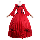 May I Ask for One Final Thing Scarlet El Vandimion Women Red Dress Cosplay Costume Outfits Halloween Carnival Suit