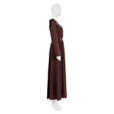 Medieval Renaissance Grassland Colony Brown Countryside Maid Dress Cosplay Costume Halloween Carnival Suit