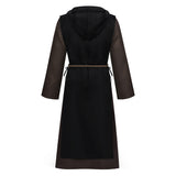 Medieval Renaissance Priest Black Robe Outfit Cosplay Costume Outfit Halloween Carnival Suit