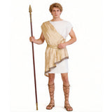 Medieval Renaissance Roman Soldier Yellow Outfit Cosplay Costume Outfit Halloween Carnival Suit