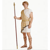 Medieval Renaissance Roman Soldier Yellow Outfit Cosplay Costume Outfit Halloween Carnival Suit