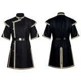 Medieval Renaissance Viking Style Black Tunic Knight Pirate Mercenary Warrior Cosplay Costume