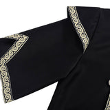 Medieval Renaissance Viking Style Black Tunic Knight Pirate Mercenary Warrior Cosplay Costume
