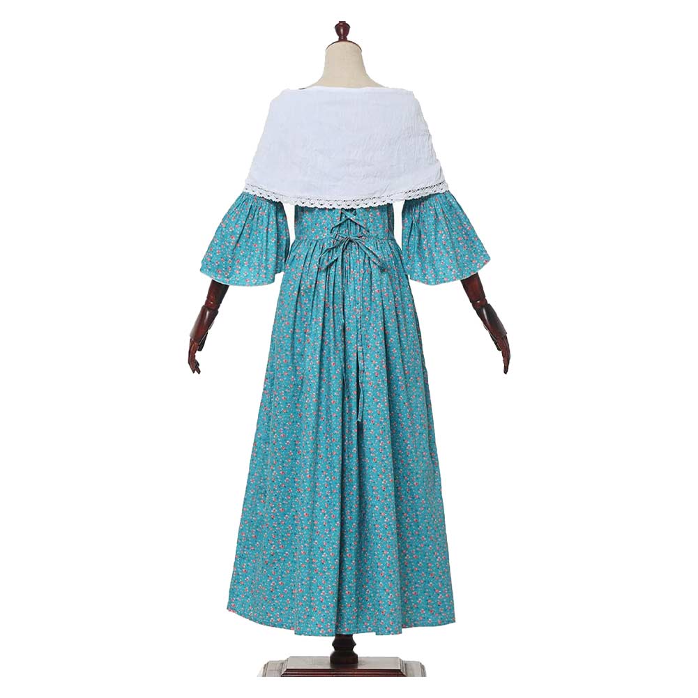 Medieval Renaissance Women Green Printed Dress Cosplay Costume Outfit – TrendsinCosplay Medieval Renaissance Women Green Printed Dress Cosplay Costume Outfit – TrendsinCosplay