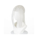 Mei Mei White Ponytail Wig Heat Resistant Synthetic Hair Carnival Halloween Party Props