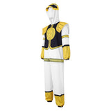 Mighty Morphin Power Rangers YELLOW soldier Outfit Cosplay Costume Outfits Halloween Carnival Suit