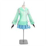 Overwatch Kiriko Women Blue Dress Cosplay Costume Outfits Halloween Carnival Suit