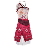 Moana 2 (2024) Moana Women Red Outfit Cosplay Costume Outfits Halloween Carnival Suit