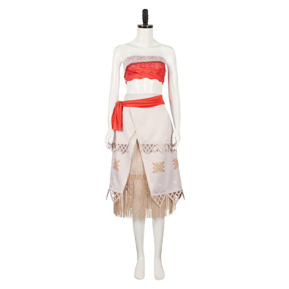 Moana 2 (2024) Moana Women White Dress Cosplay Costume Outfits Hallowe – TrendsinCosplay Moana 2 (2024) Moana Women White Dress Cosplay Costume Outfits Hallowe – TrendsinCosplay