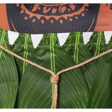 Moana Live-action Maui  Brown Jumpsuit with Grass Skirt Cosplay Costume Outfit Halloween Carnival Suit